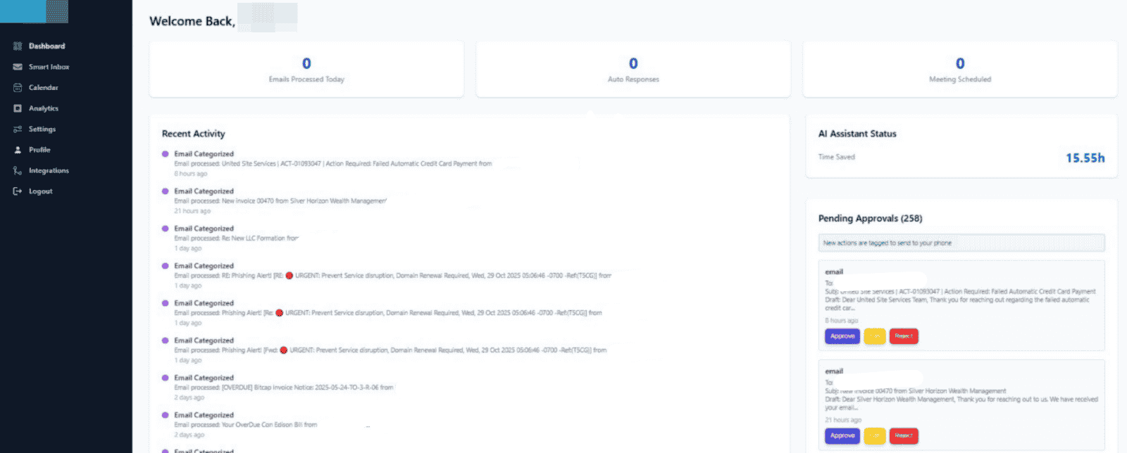Email Automation System: AI Smart Inbox & Reply Generator Results